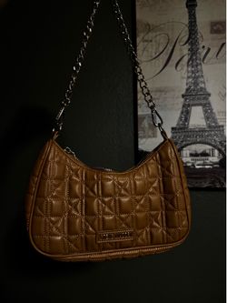 Steve Madden brown crossbody bag with chain strap