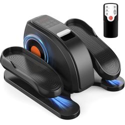 OLIXIS Under Desk Elliptical Machine, Compact, Quiet & Portable Pedal Exerciser with Adjustable Speed, LED Display, Ideal Mini Elliptical for Home or 