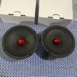 New Pair 6.5” Bullet Midrange Loud Speakers $70 Per Pair  
