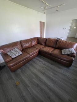 Leather couch