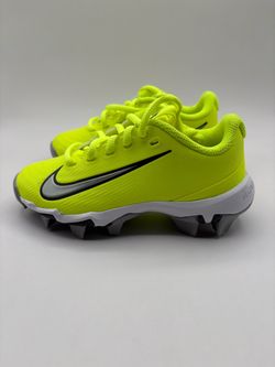 New Nike Vapor Shark 3 Football Cleats Volt Anthracite Kids Size 11c New