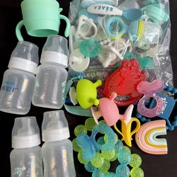 BABY BOTTLES, FEEDERS, PACIFIERS AND TEETHING TOYS