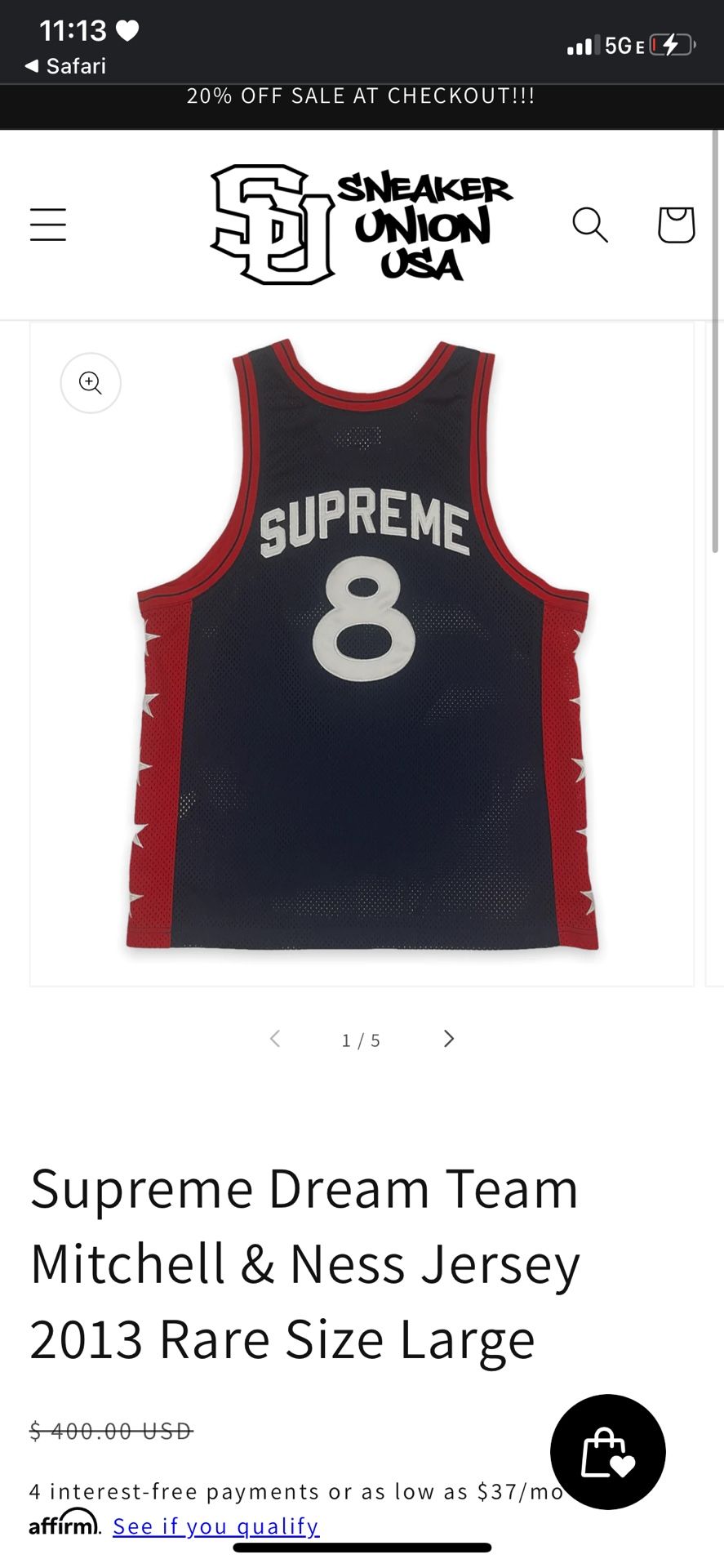 Supreme Jersey 2013 Edition 