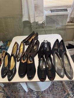 9 PAIRS DRESSY SHOES SIZE 7 1/2