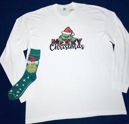 3XL THE GRINCH CHRISTMAS LONG SLEEVE CHRISTMAS SHIRT. (make a offer)