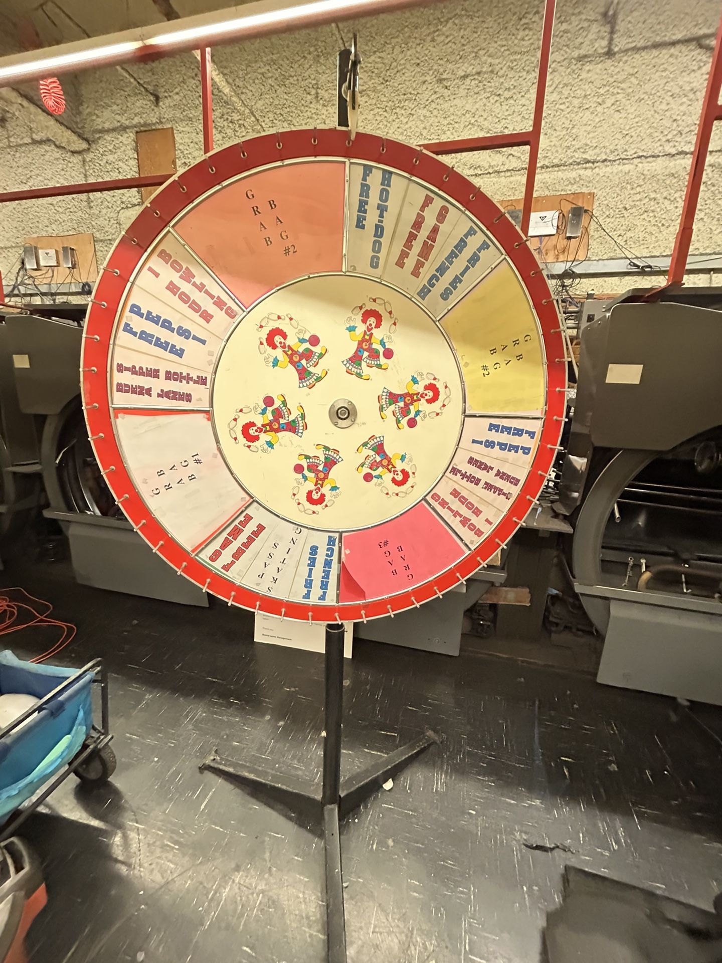 Giant spinning wheel of chance