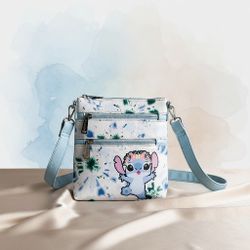 Disney Loungefly LILO & STITCH Tie Dyed Crossbody Bag Purse Adjustable Strap New