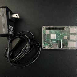 Raspberry Pi 3 Model B+ with Case, CPU Heatsink, and Power Adapter 