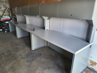 Desk with aero storage cabinet $75 each