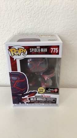 Funko pop Marvel Miles Morales, #775 (programmable matter suit) glow-in-the-dark GameStop ex exclusive