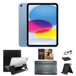 Blue Apple Ipad 10th Generation 256GB With Accessories Bundle