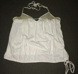 Victoria's Secret, Size XL, White Casual Sexy Summer Beach Halter Top
