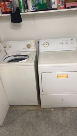 Ugly but works……  washer and dryer