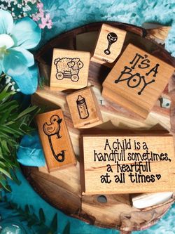 Baby Boy Rubber Stamps - new