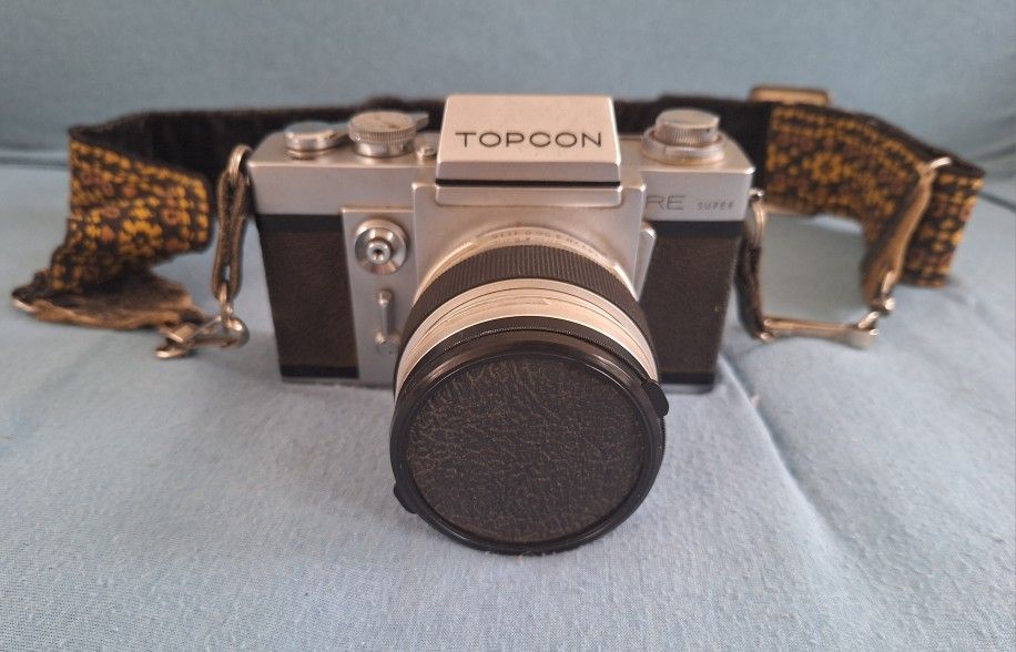 Topcon RE Super 35mm SLR Film Camera with Lens