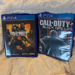 Lot Of 2 PS4 Call Of Duty 3 And 4