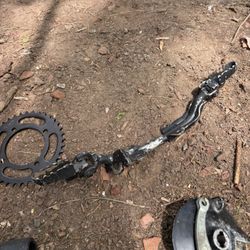 2003 Honda XR70R Footpegs