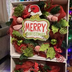 Grinch Christmas Wreaths
