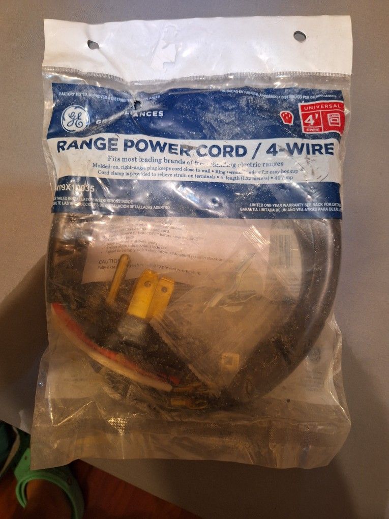 4 Wire Range Cord