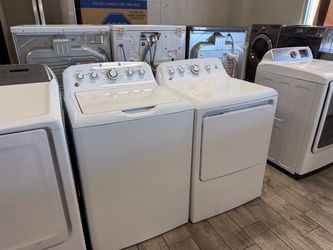 GE Profile washer and dryer set electric with warranty