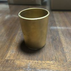 31 Hand painted gold votive candle holder