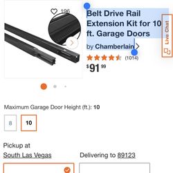Belt Drive Rail Extension Kit for 10 ft. Garage Doors by Chamberlain