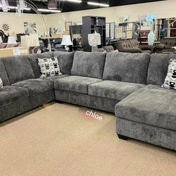 

◇ASK DISCOUNT COUPON☆ sofa Couch Loveseat Living room set sleeper recliner daybed futon 《
Ballinasl/ Smoke Gray Raf Or Laf Sectional 