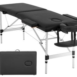 Black Portable Massage Table W/ Case 