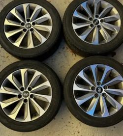Hyundai Elantra Rims Genesis Wheels Santa Fe Veloster Kona Accent Tucson 
