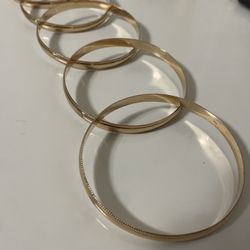 14k Gold Bracelet Set
