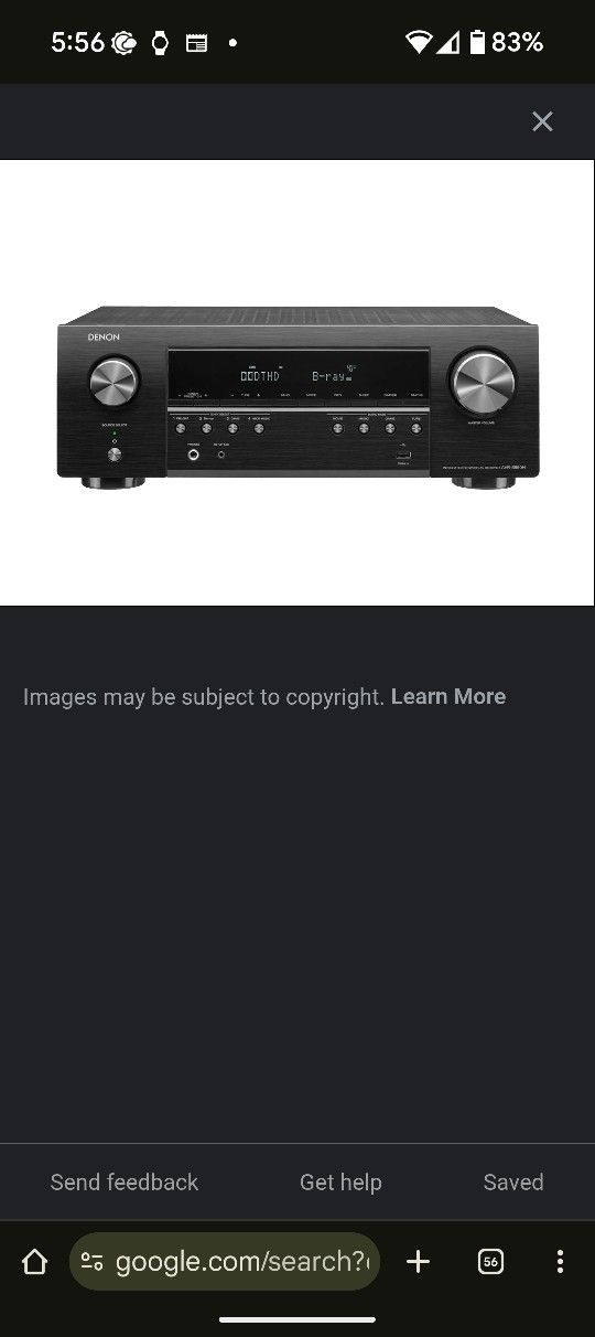 Denon AVR-S650H 5.2 Ch. 75W 4K AV Receiver