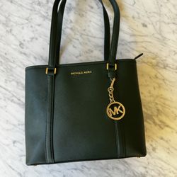 Michael Kors green Tote Purse 