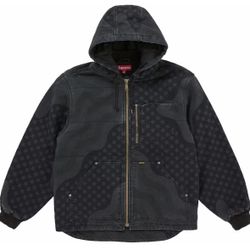 Supreme Flag Quilted Hooded Work Jacket 