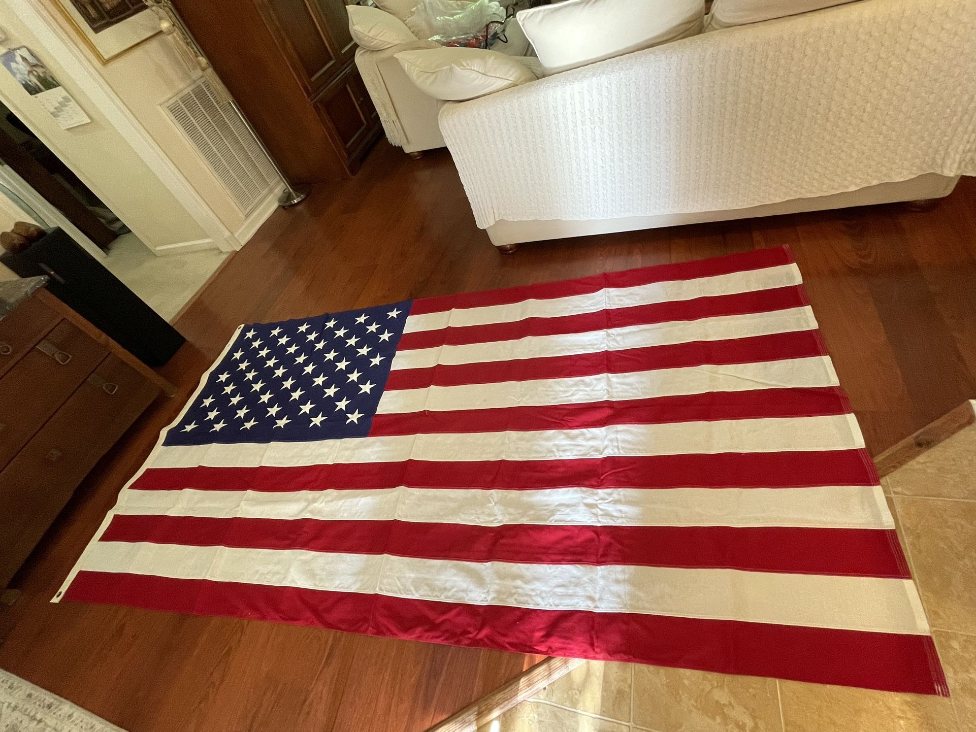 American Flag 9 Feet C 5 Feet Cotton. New