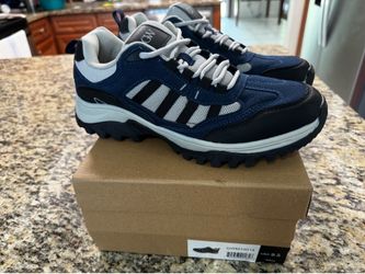 G WEST Men's Navy Athletic Sneakers Lace Up Fabric Low Top GWM10014 Size 9.5