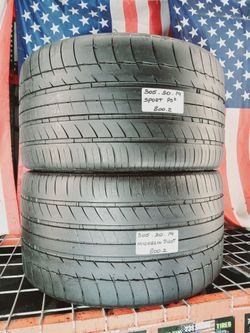 ✅ 2 NICE USED TIRES 305/30ZR19 MICHELIN PILOT SPORT PS2 MAX PERFORMANCE STREET SPORT USED TIRES 305 30 19