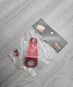 BRAND NEW PASSWORD JDM EG EH EJ CIVIC RED CNC BILLET ALUMINUM RADIATOR STAY MOUNT BRACKET+WASHER KIT