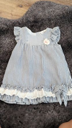 Rare Editions Seersucker Striped Tunic