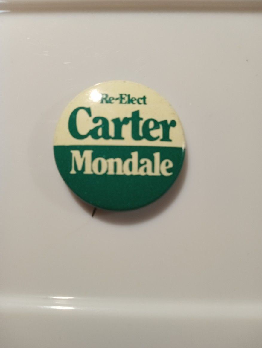 1980 Re Elect CARTER MONDALE PIN