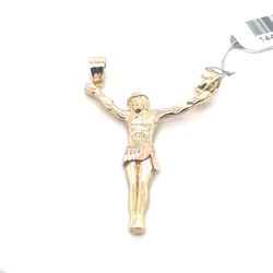 14kt Gold Pendant Jesus With 2 Bales 3.60grams 144448 11
