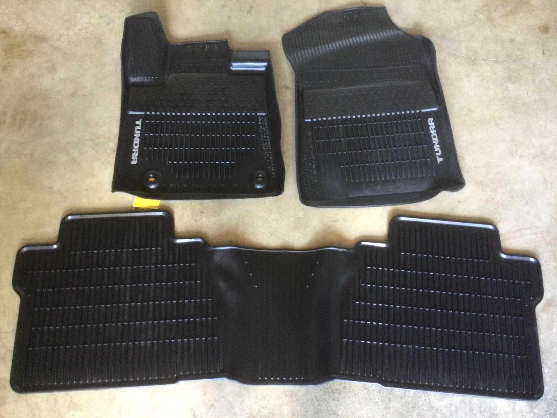 Genuine OEM Toyota Tundra C-Cab All Weather Floor Mats