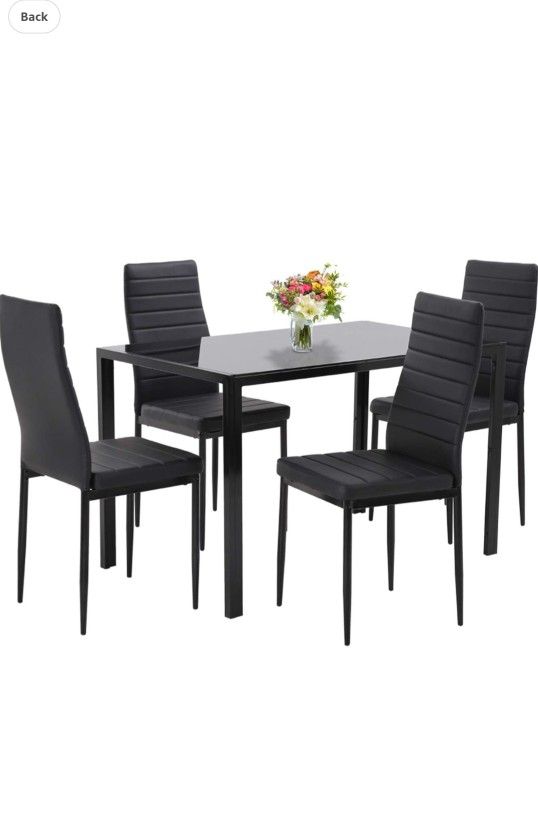 Dining Table Metal And Glass Doesn't Come With Chair Brand New