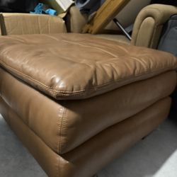 Leather Ottoman 