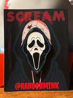 Ghost Face Scream pin