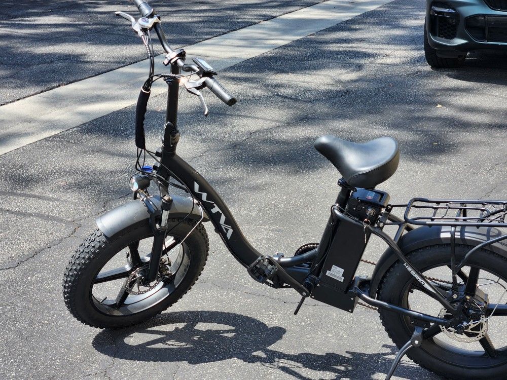 WTVA Folding E-Bike Electric Bicycle Ebike Fat Tire