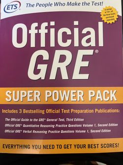 GRE Study books 3 pack