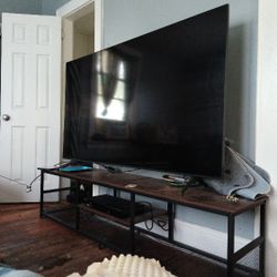 75" Samsung 4k Smart Tv With Stand And Blu Ray Player