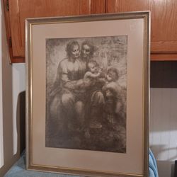 Leonardo Da Vinci Print 21"×28 Very Large 