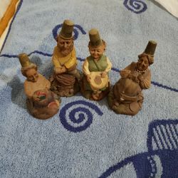 SET OF 4 VINTAGE TOM CLARK THIMBLE GNOMES