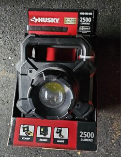 Husky
2500-Lumens Rechargeable LED Clamp Work Light